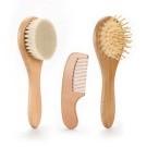 Eco Friendly Wooden Baby Brush And Comb Set Baby Shower Brush Comfortable