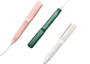 China LED Mini Hair Straightener , Tourmaline Ceramic Small Travel Flat Iron factory