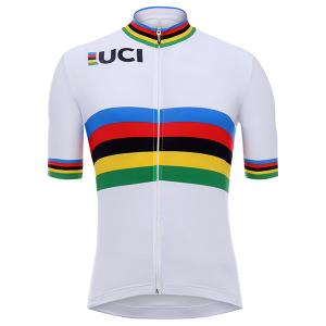 China Bright Color Long Zipper UCI Road Cycling Jersey factory