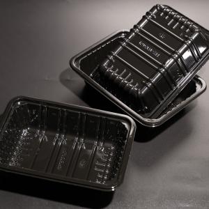 China Customized Color Recyclable Plastic PET Food Packaging Tray for Fresh Vegetable factory