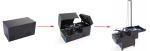 400W Rechargeable Drone LED Lights 60000 Lumen 50m Flying Height