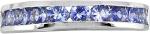 0.5 CTW Natural Blue Tanzanite Ring 18K Solid White Gold