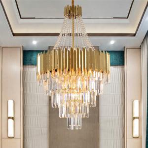 China Nordic Fancy Modern Crystal Pendant Light Home Decoration Luxury Chandelier factory