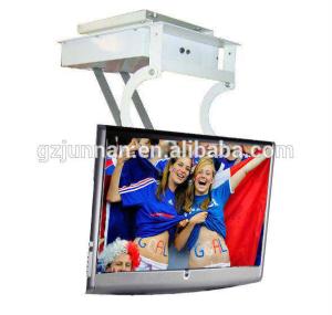 China Portable Tv Mount Stand Ceiling Tv Automatic Flip Electric Height Adjustable Tv Stand Ceiling Mount Tv Bracket Swivel factory