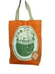 Grocery reusable 400D fabric promotional nylon storage bags with Inside pocket