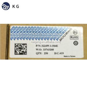 China 3224W-1-504E Surface Mount SMD Trimmer Potentiometer Res Cermet Trimmer 500K Ohm factory