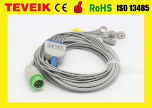China Medical Reusable Biolight 5 leadwire Round 12pin 5Leads ECG Cable For Patient Monitor factory