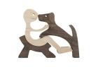 Home Office Wooden Craft Decor Statue Cute Handmade Wooden Figurines Carving