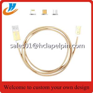 China Gold silver balck etc colorful magnetic cable custom,Metal cable USB data charging for best price wholesale factory