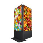 Double Side Floorstanding Digital Signage Commercial Digital Screens 4K 55inch