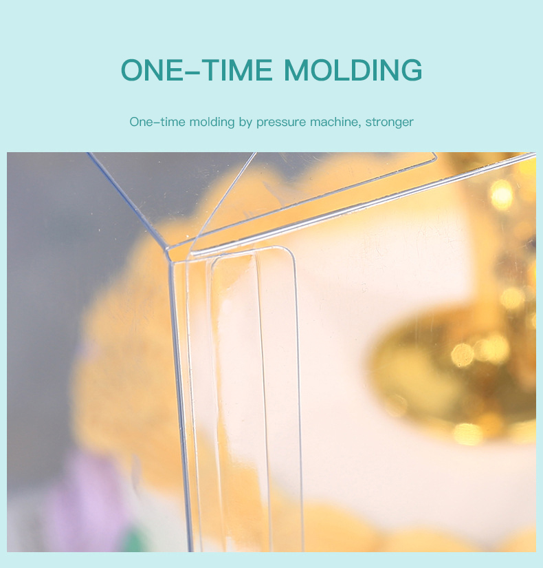 4-14 Inch Wedding Cake Packaging with Transparent Window and Self Erecting Boxes