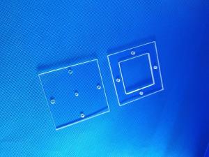 China Square Quartz Tube Flange , Quartz Glass Window Strict Size Control Low OH Content factory