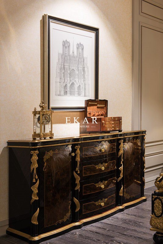 Luxury Vintage Living Room Furniture Wooden Storage Cabinet TF-029