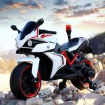 One-touch start 12V Electric Ride On Car Kids Police Motorcycle Toys with Police