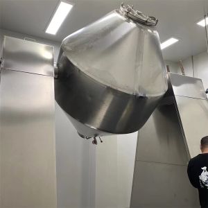 3D Powder Mixing Blender Machine Automatic Double Cone Screw Mixer