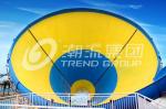 Galvanized Carbon Steel Tornado Slide For Aqua Park / Fiberglass Water Park
