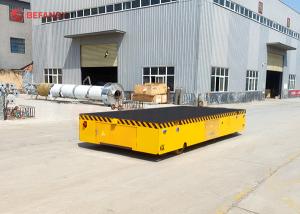 China 25 Ton Transport Coil Cart Trackless On Cement Floor factory