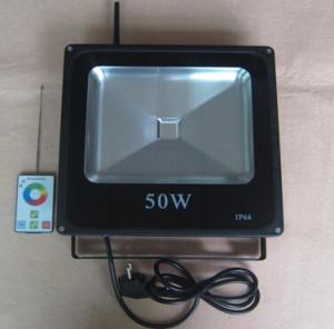 China High power RGB LED floodlight 50W IP67 waterproof Outdoor use CE&amp;ROHS certification factory