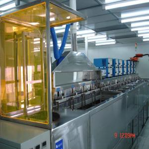 China Manual Transfer 8 Tank Ultrasonic Cleaning Machine With Oscillation Mechanism factory