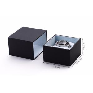 Black Leatherette Paper watch boxes