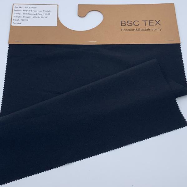 75D 40D 110gsm Polyester Nylon Spandex Fabric 57'' 4 Way Stretch Polyester