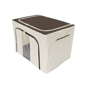 100L Odorless Foldable Cloth Storage Box , Multiscene Fabric Storage Bins With