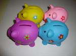 Childrens Money Boxes Piggy Banks , Pig Money Box For Saving Notes