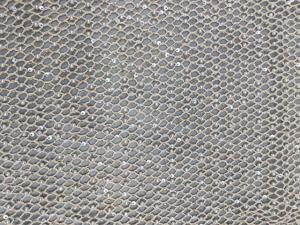China Mesh Pearl Beaded Embroiderey Fabric for Elegant Breathe Dinner Gowns factory