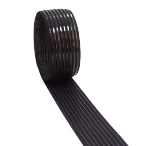 China Black Nylon Cycling Silicone Gripper Elastic For Garment factory