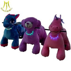 China Hansel wholesale coin operated electronic kids ride on horse for sale factory