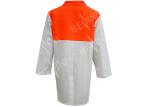 Food Dust Safety Protective Clothing Two Tone Color With Metal Snaps