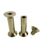 Custom Logo Double Cap Rivet for Bags Stainless Steel Brass Plastic Copper