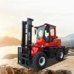 All Rough Terrain 4 Wheel Off Road Forklift Truck 3t 3.5t 5t 4x4 4wd Lifting 3m