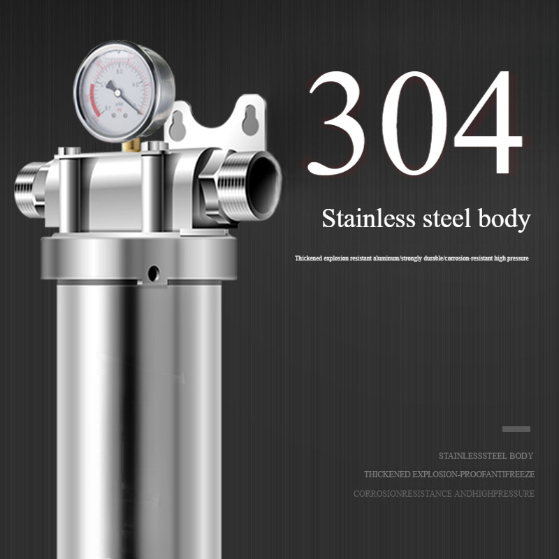 Home Stainless Steel Sediment Water Filter 6000L for Cold And Hot Water