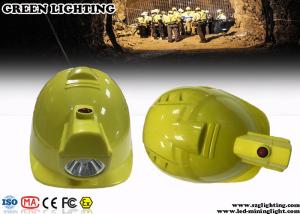 China Lithium Ion Safety Mining Led Lights , 1W LED Coal Miner Hard Hat Light factory
