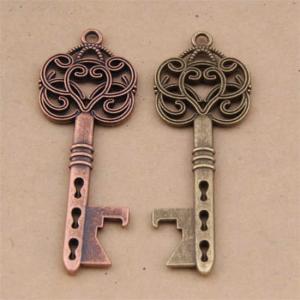 China Die Casting Innovative Wedding Favor Antique Key Shape Beer Bottle Opener key Ring, Cheap Promotion Gift factory