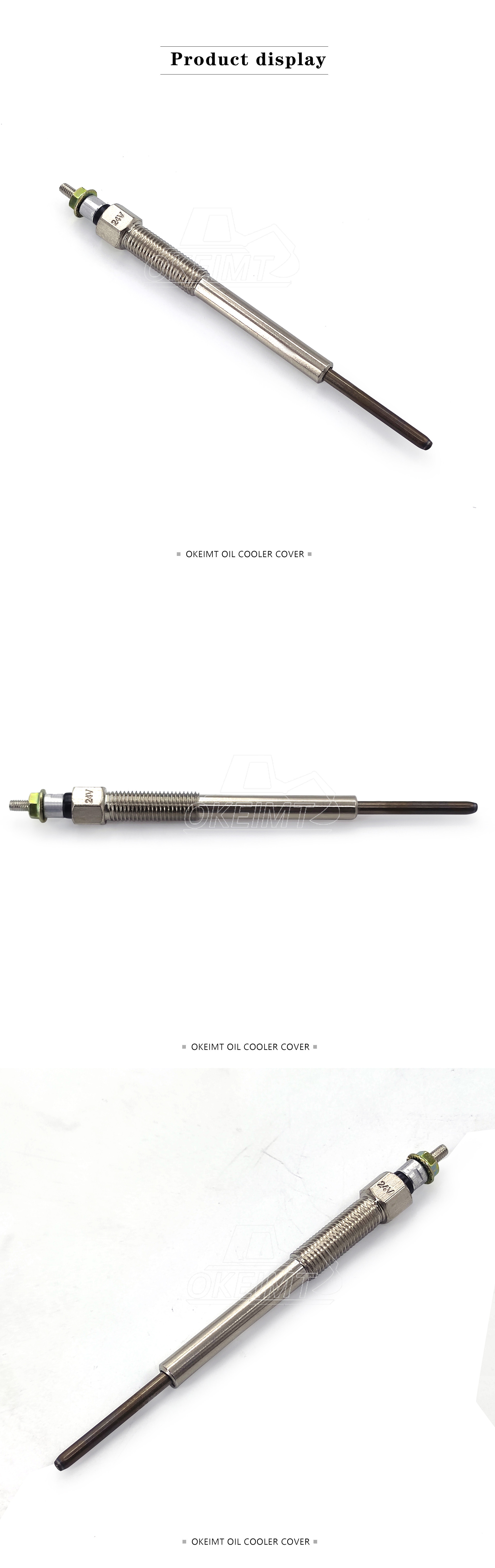 OKEIMT 8-94390777-6 Glow Plug for FVZ NQR 700P 4HK1 6HK1 24V