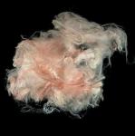 Lightweight Acrylic Fiber , 2.78Dtex × 51mm Raw Pink Flame Retardant Modacrylic