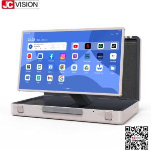 China JCVISION 27&quot; briefcase monitor Touch Screen Android 12 System Smart screen suitcase factory