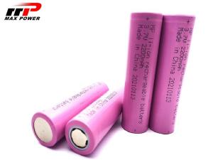 China 2200mAh 3.7V 18650 Lithium Ion Batteries With BIS IEC2133 factory