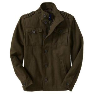 China Black Durable Mens Reflective Jacket Cotton Canvas Army Jacket Stand Collar factory