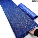2023 Sequins lace french mesh net lace wedding dress sew dress for bridal party