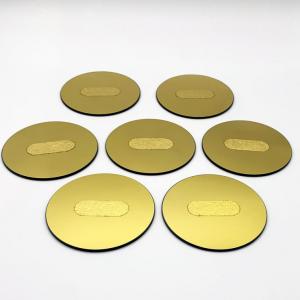 China Gold Plated Silicon Dioxide Optical Glass Plate Round Square Quartz Glass Window factory
