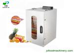 commercial stainless steel material fruits/vegetables dehydrator machine for