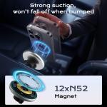 Customizable Running Light and Logo Magnetic Wireless Charger Car Phone Holder
