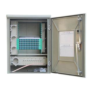 China 144 Core Outdoor Fiber Optic Distribution Cabinet FTTH Waterproof SMC Material factory