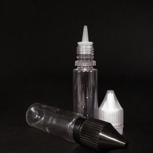 China Childproof Neck Transparent E Liquid Bottles Customized Printing factory