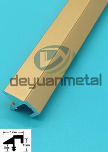 China 10mm Aluminum T Profiles , t shaped aluminium extrusion With Bevel Edge factory