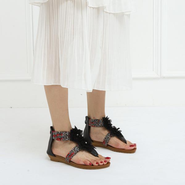 BS154 Slope heel sandals women summer European and American new fashion Flip