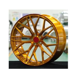 China VIRSRONWHEELE 22inch staggered brushed bronze custom forged wheels factory